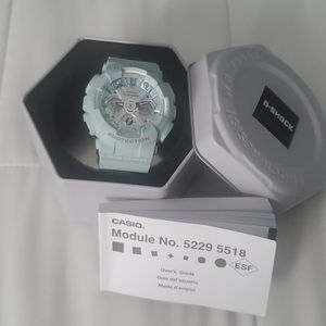 Casio G-Shock watch baby blue S Series GMA-120